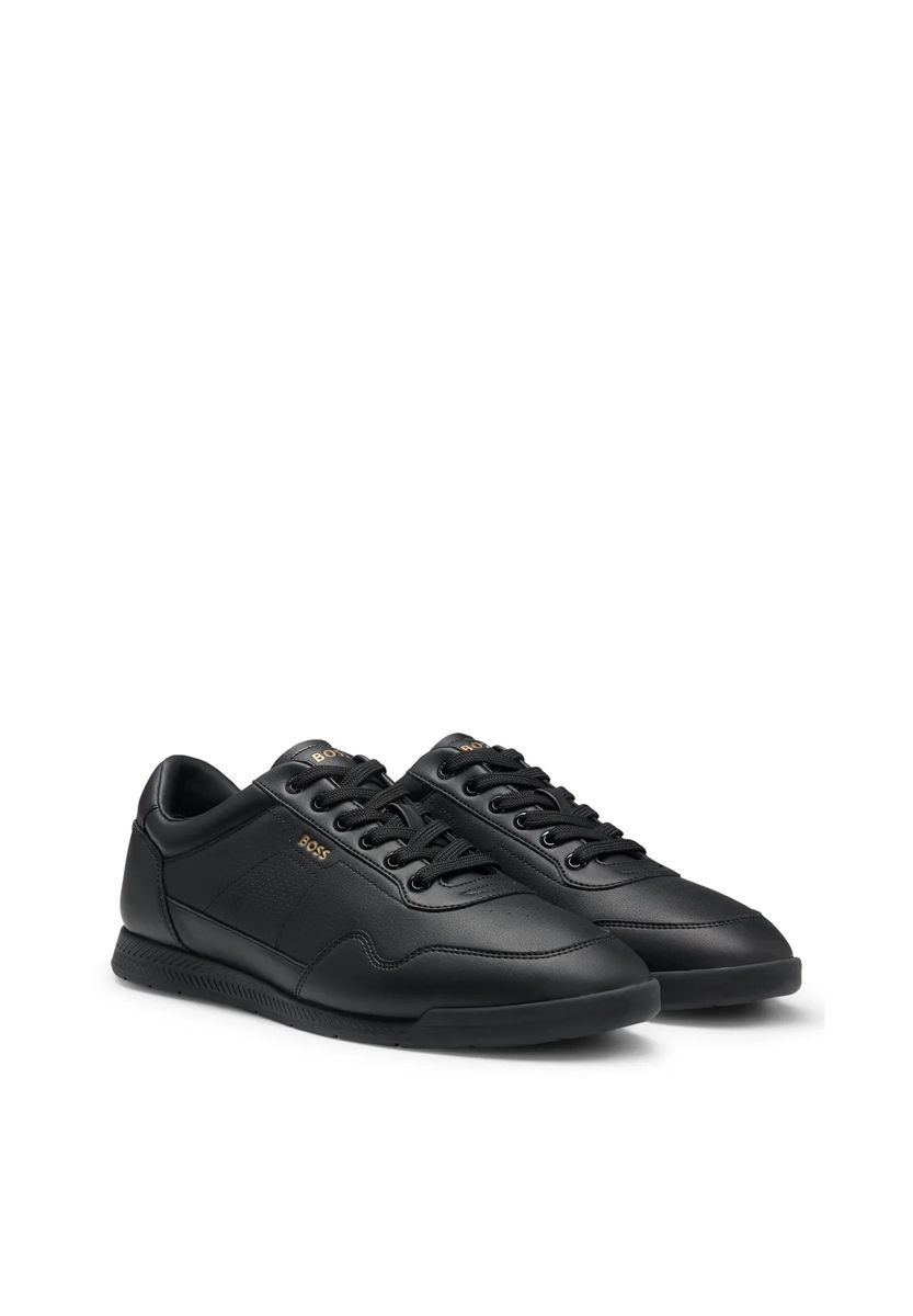Leder-Sneaker im Low-Top-Design