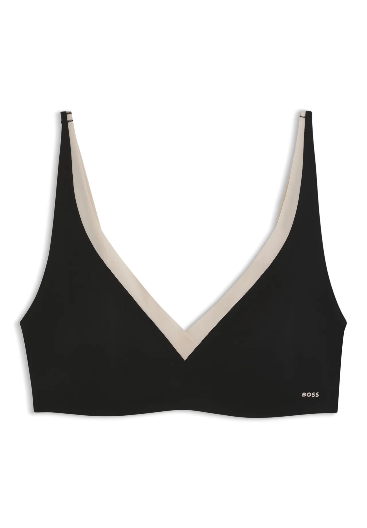 BOSS Bralette Mirage, V-Ausschnitt, für Damen, schwarz, S