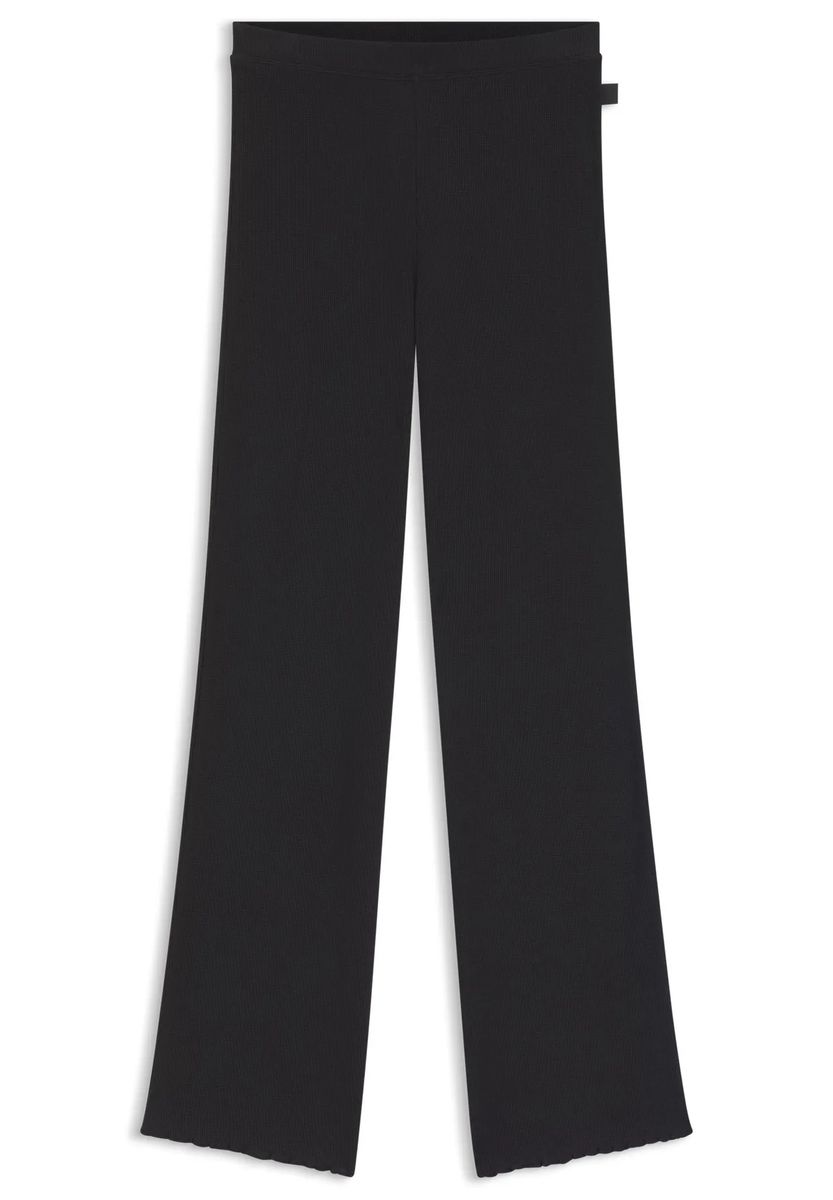 BOSS Loungewear-HoseCosy Waffle, Rüschen, für Damen, schwarz, S