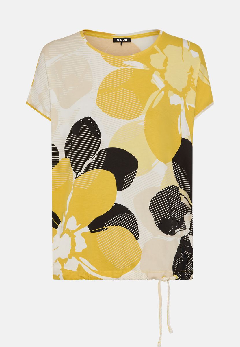 'Clara' Top mit Blumenprint und Tunnelzug
