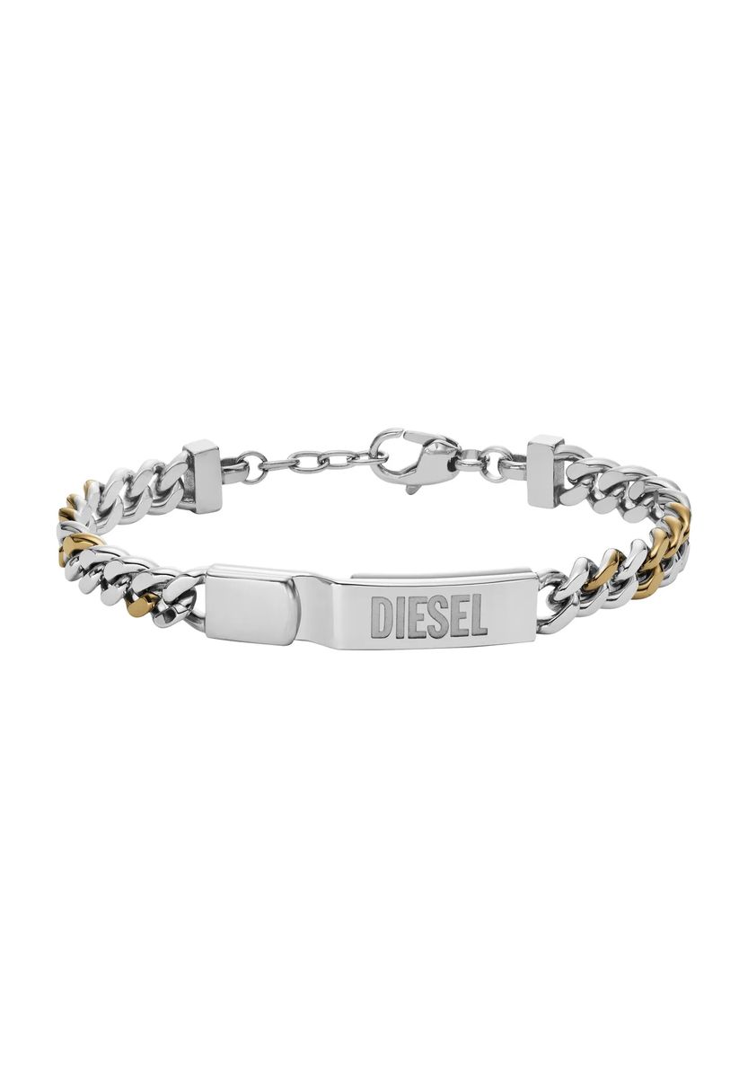 Zweifarbige Armbandkette aus Edelstahl