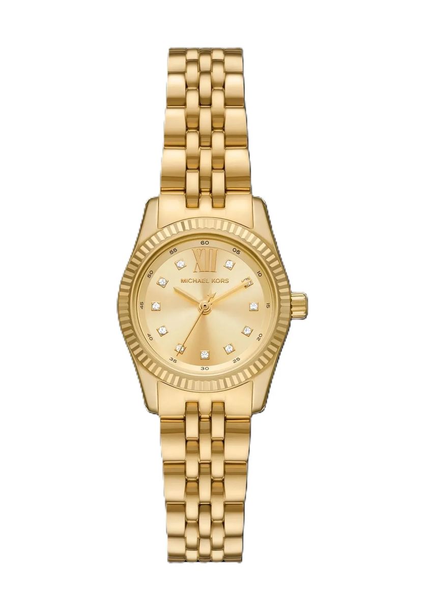 Elegante goldfarbene Damenuhr