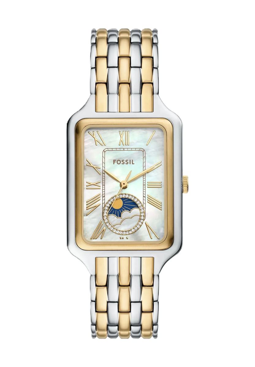 Elegante Sun Moon Zweifarbige Uhr