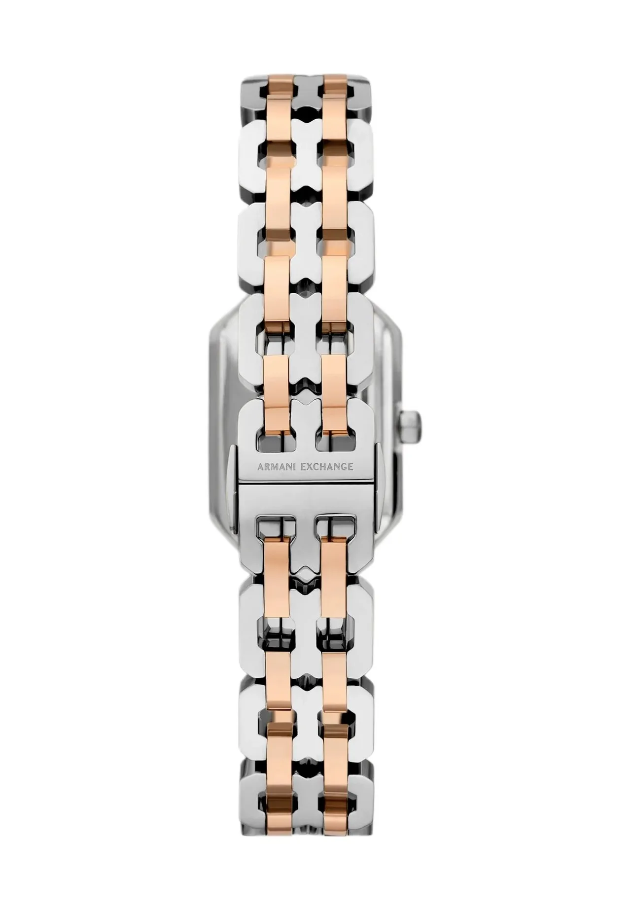 Bicolor Rechteckige Damenarmbanduhr