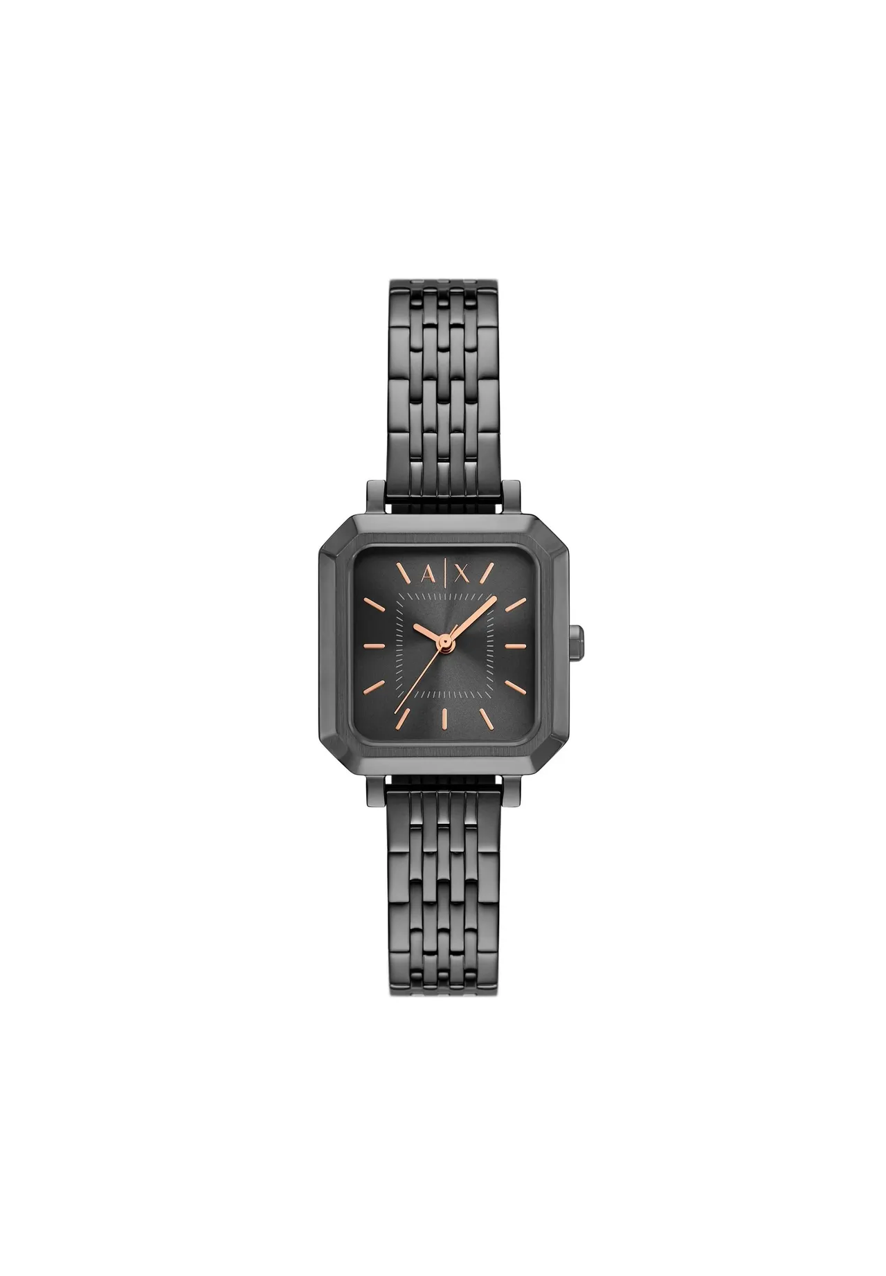 Minimalistische Armbanduhr mit quadratischem Zifferblatt