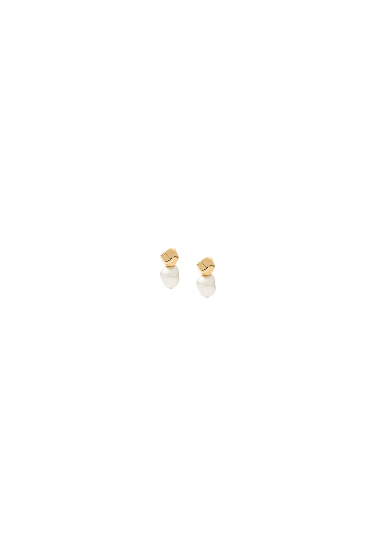 Skagen Damen-Ohrstecker Agnethe Pearl aus goldfarbenem Edelstahl, SKJ1881710, Gold, 99