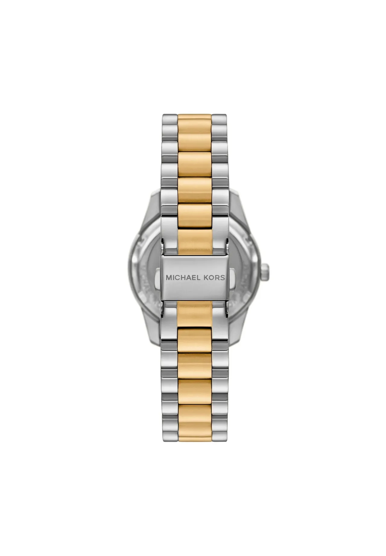 Zweifarbige Chronographenuhr mit Kristallakzenten