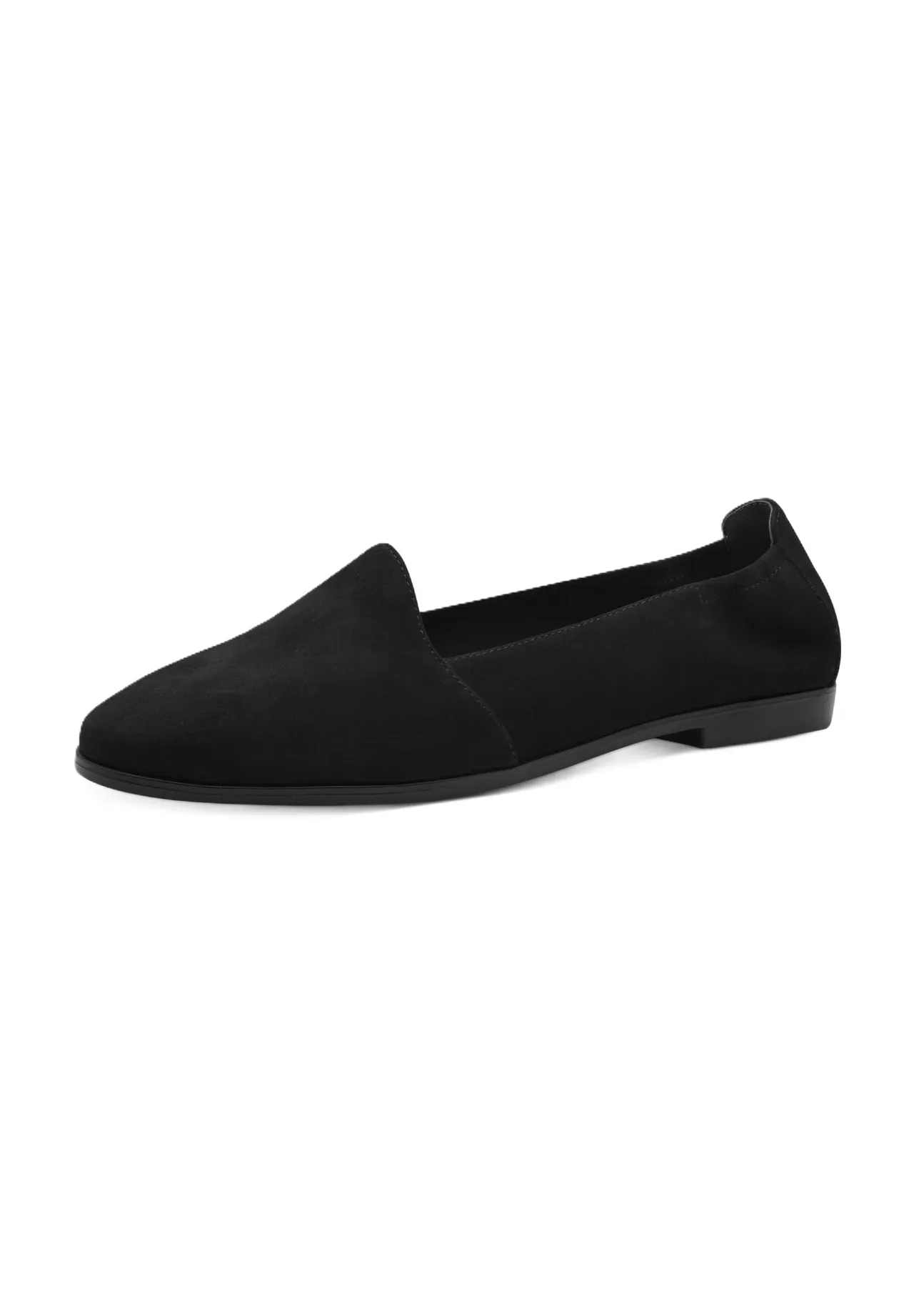 Elegante Schwarze Wildleder Slipper