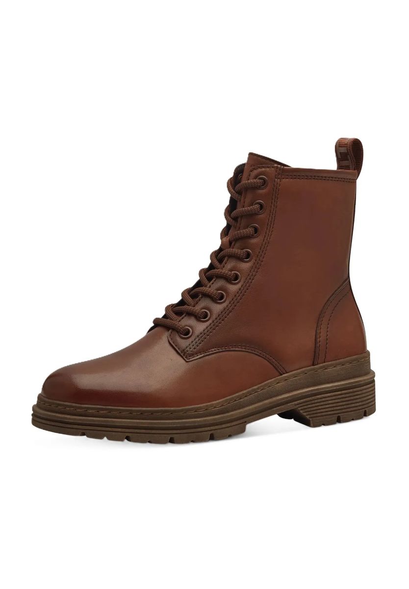 Klassische braune Leder Schnürstiefel