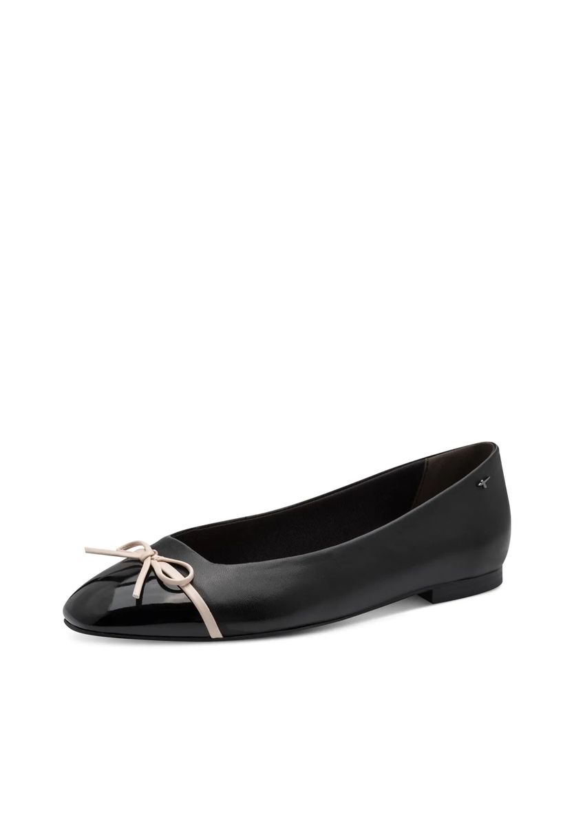 Elegante schwarze Ballerinas aus Leder
