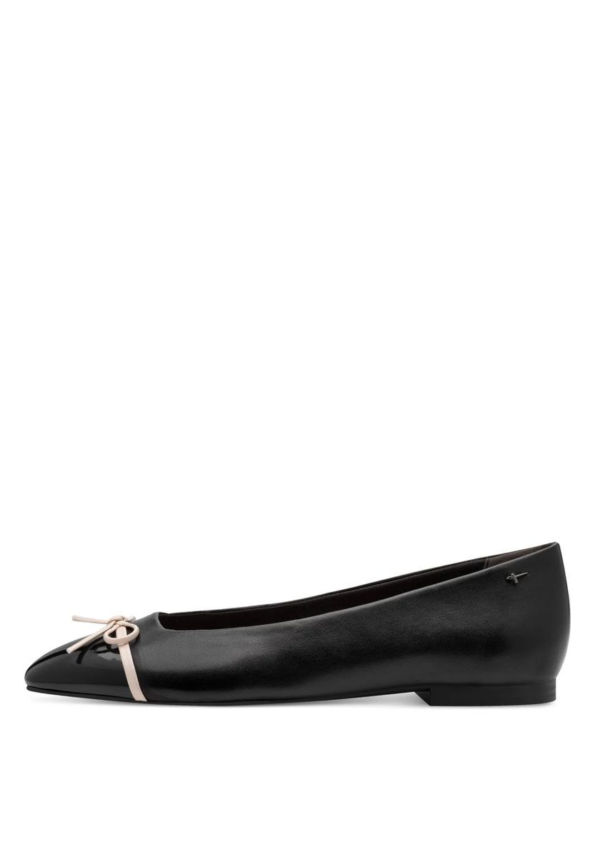 Elegante schwarze Ballerinas aus Leder