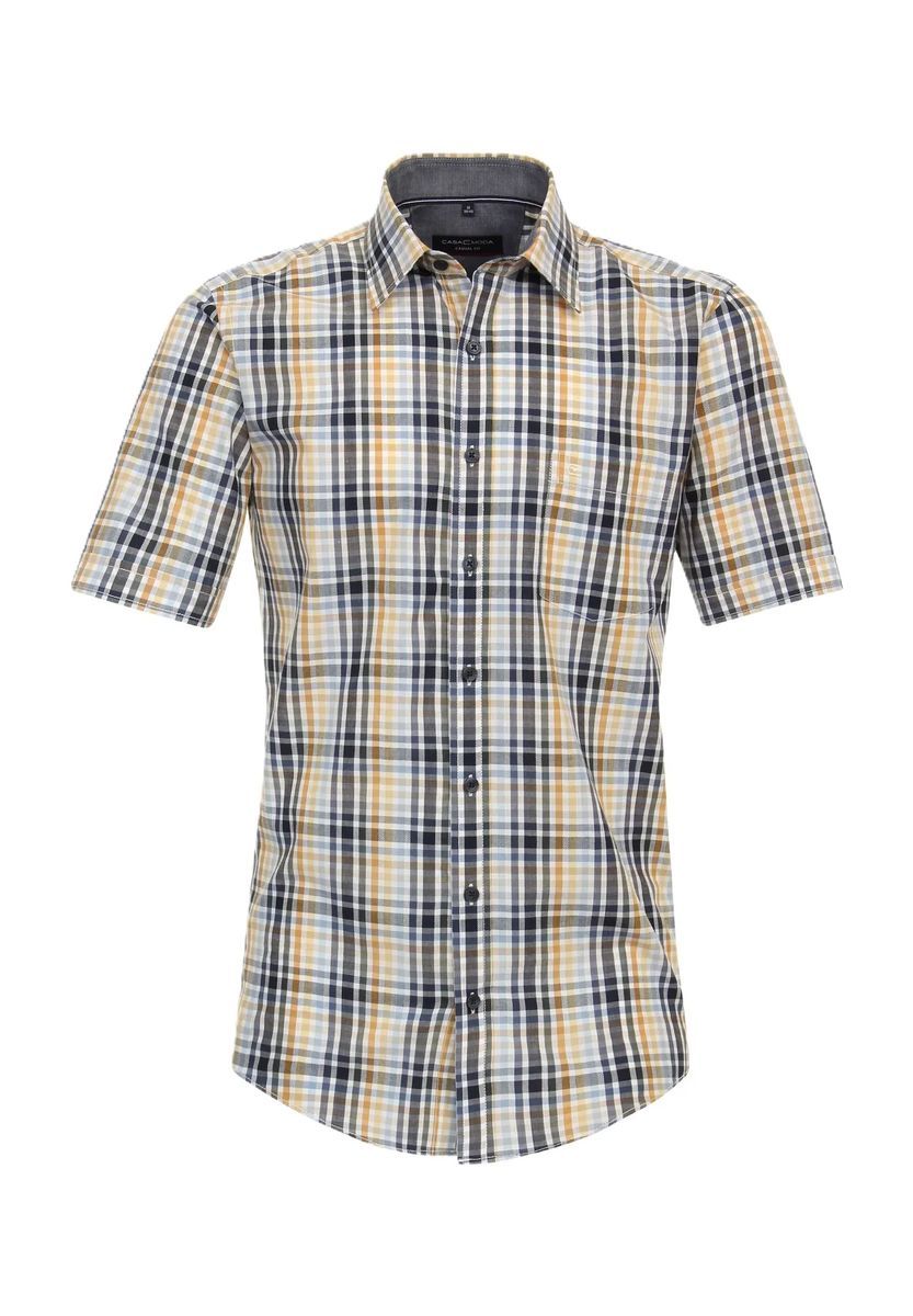 Herren Comfort-Fit Kurzarmhemd mit Karomuster