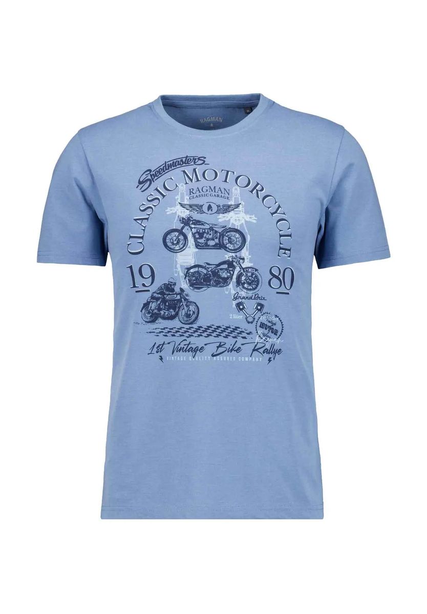 Herren T-Shirt mit klassischem Motorrad-Grafik