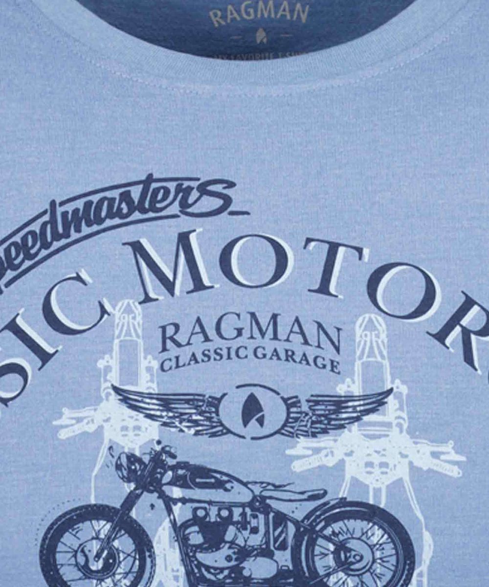Herren T-Shirt mit klassischem Motorrad-Grafik