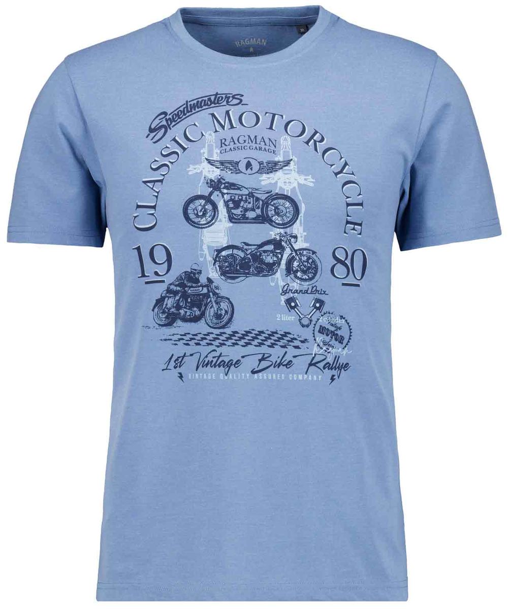 Herren T-Shirt mit klassischem Motorrad-Grafik