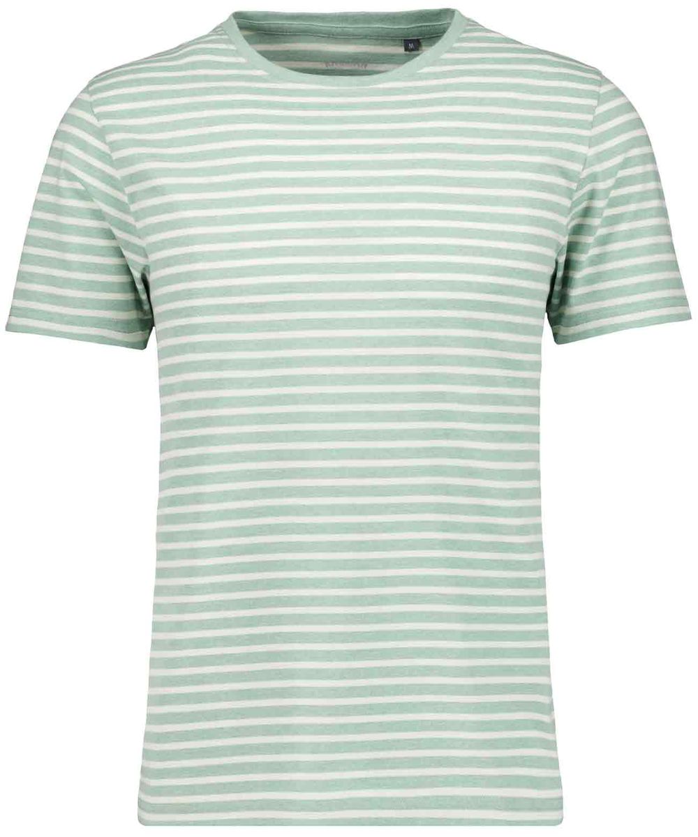 Gestreiftes T-Shirt mit Rundhalsausschnitt