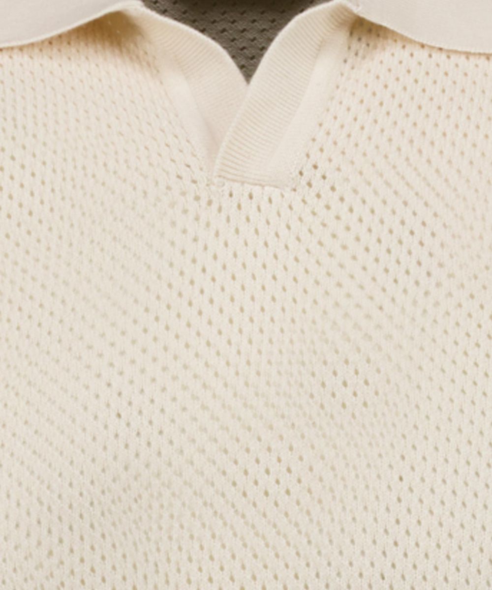 Herren Poloshirt aus Baumwollstrick