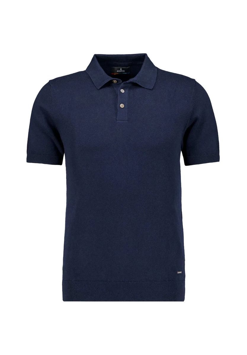 Kurzärmeliges Polohemd aus Strickbaumwolle