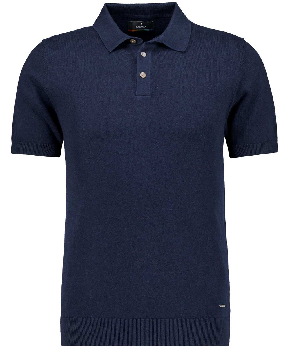 Kurzärmeliges Polohemd aus Strickbaumwolle