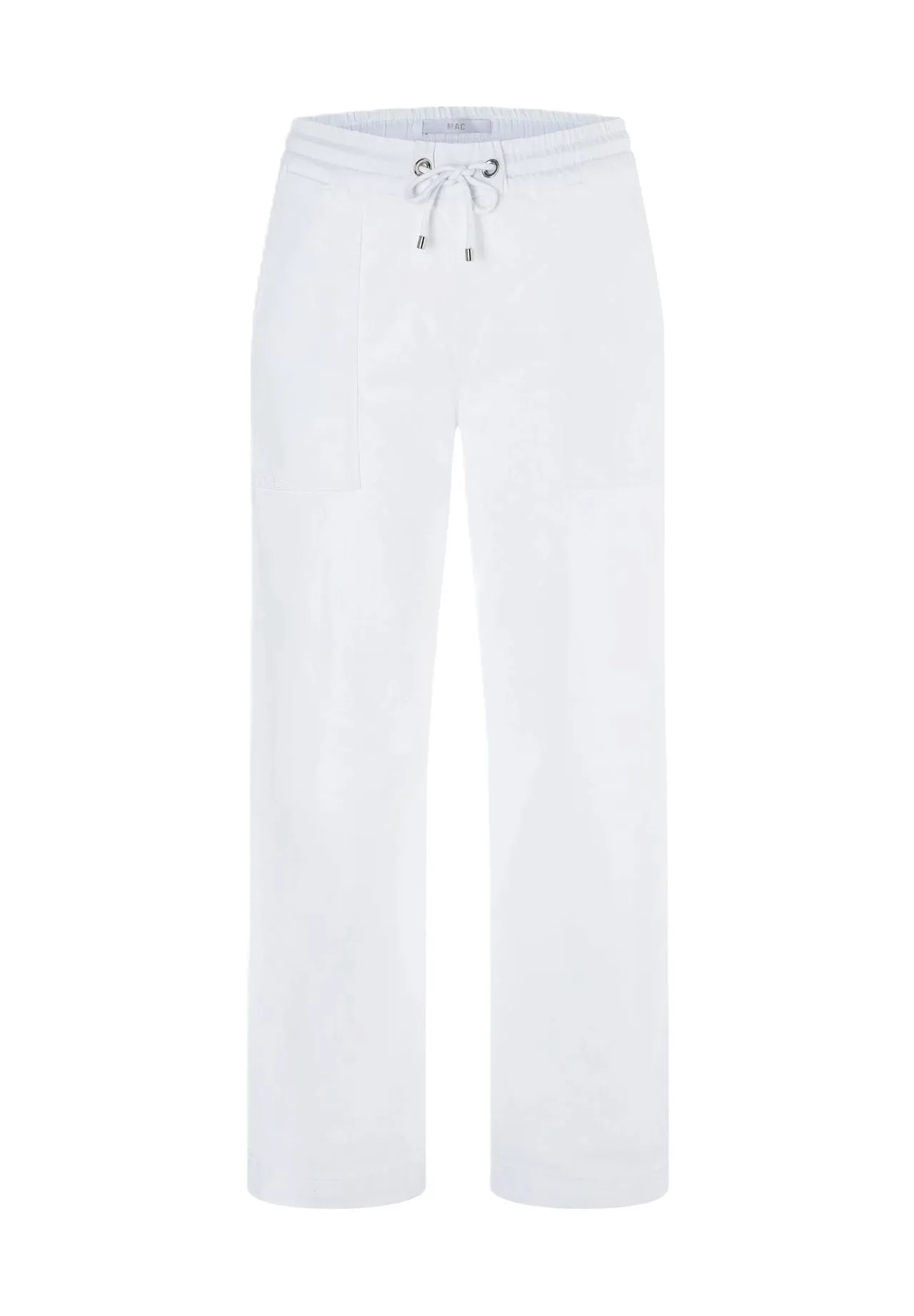 Weiße Leinen Culotte-Hose für Damen