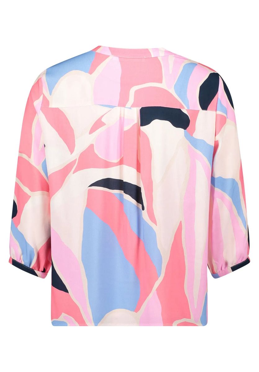 Bluse mit abstraktem Druck und entspannter Passform