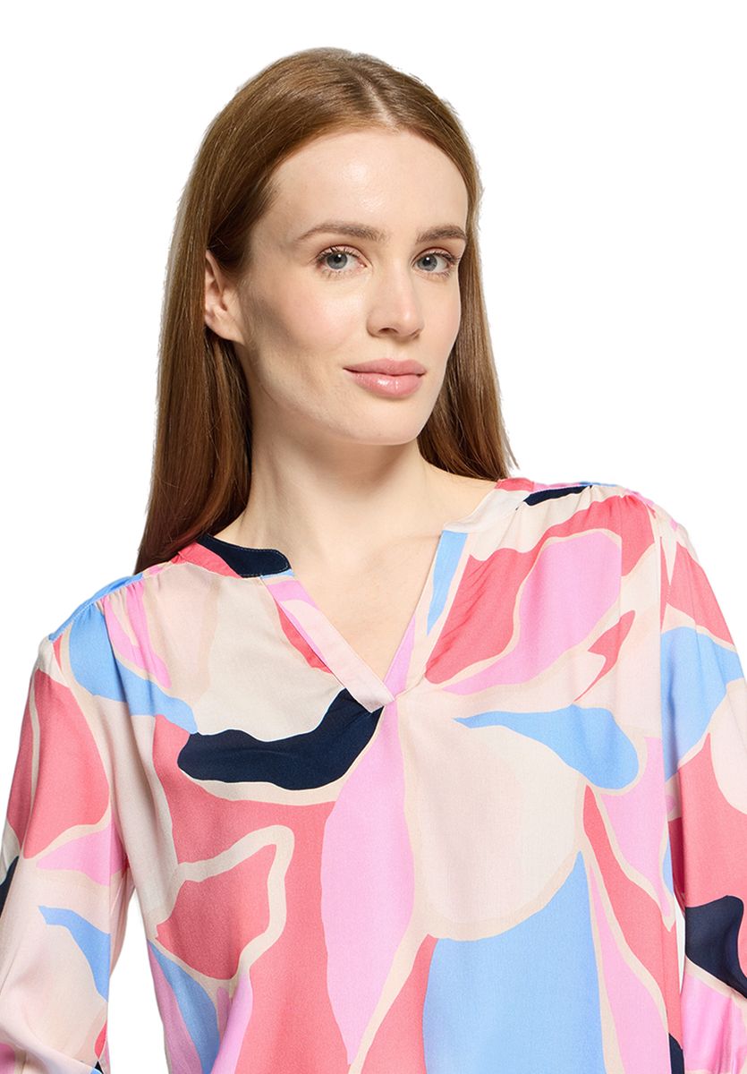 Bluse mit abstraktem Druck und entspannter Passform