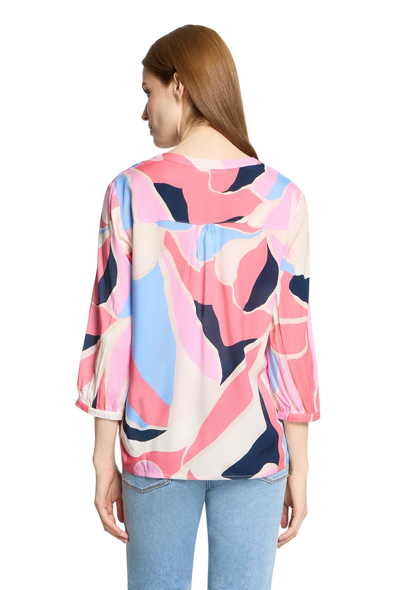 Bluse mit abstraktem Druck und entspannter Passform