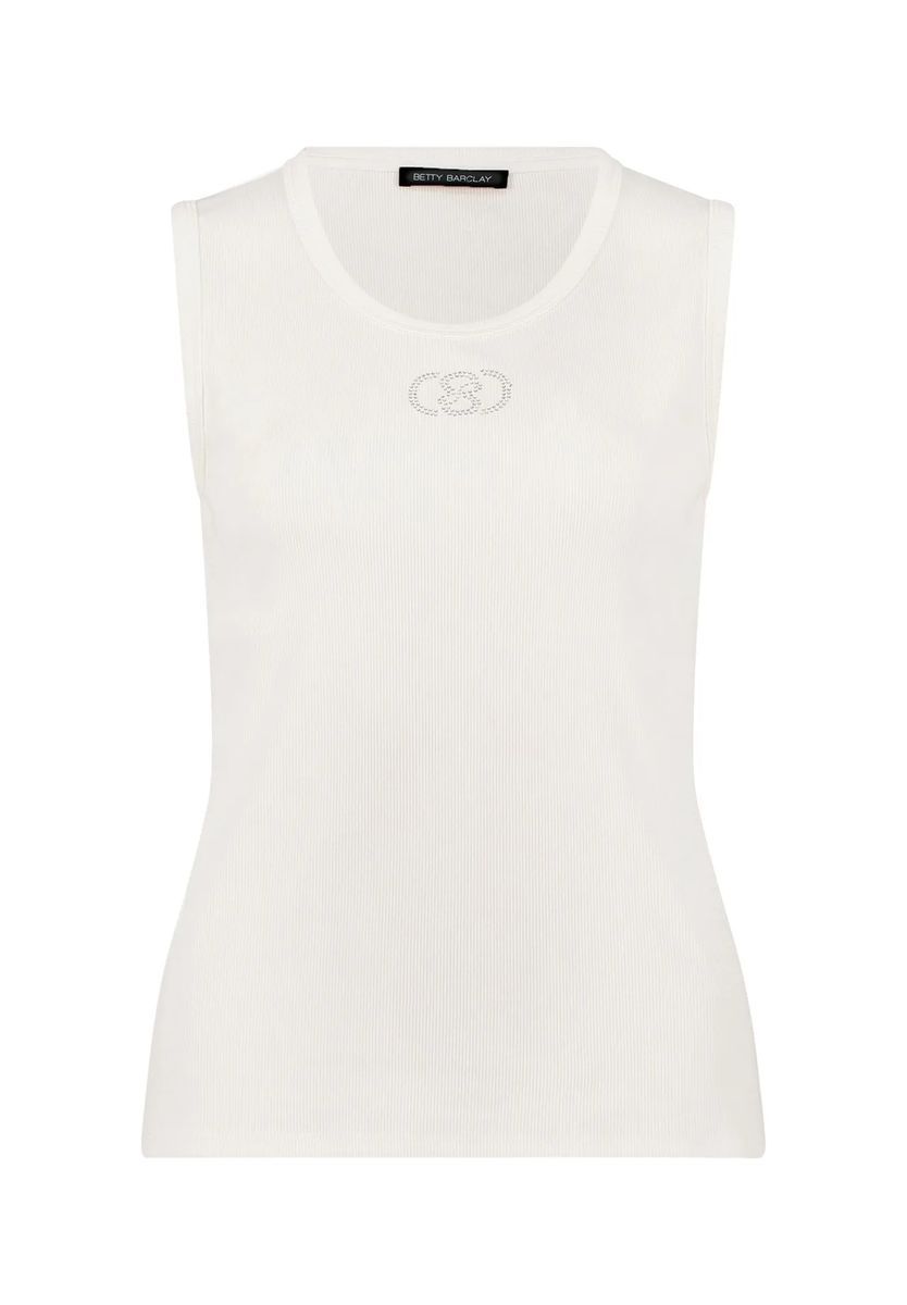 Geripptes Tanktop mit Logo