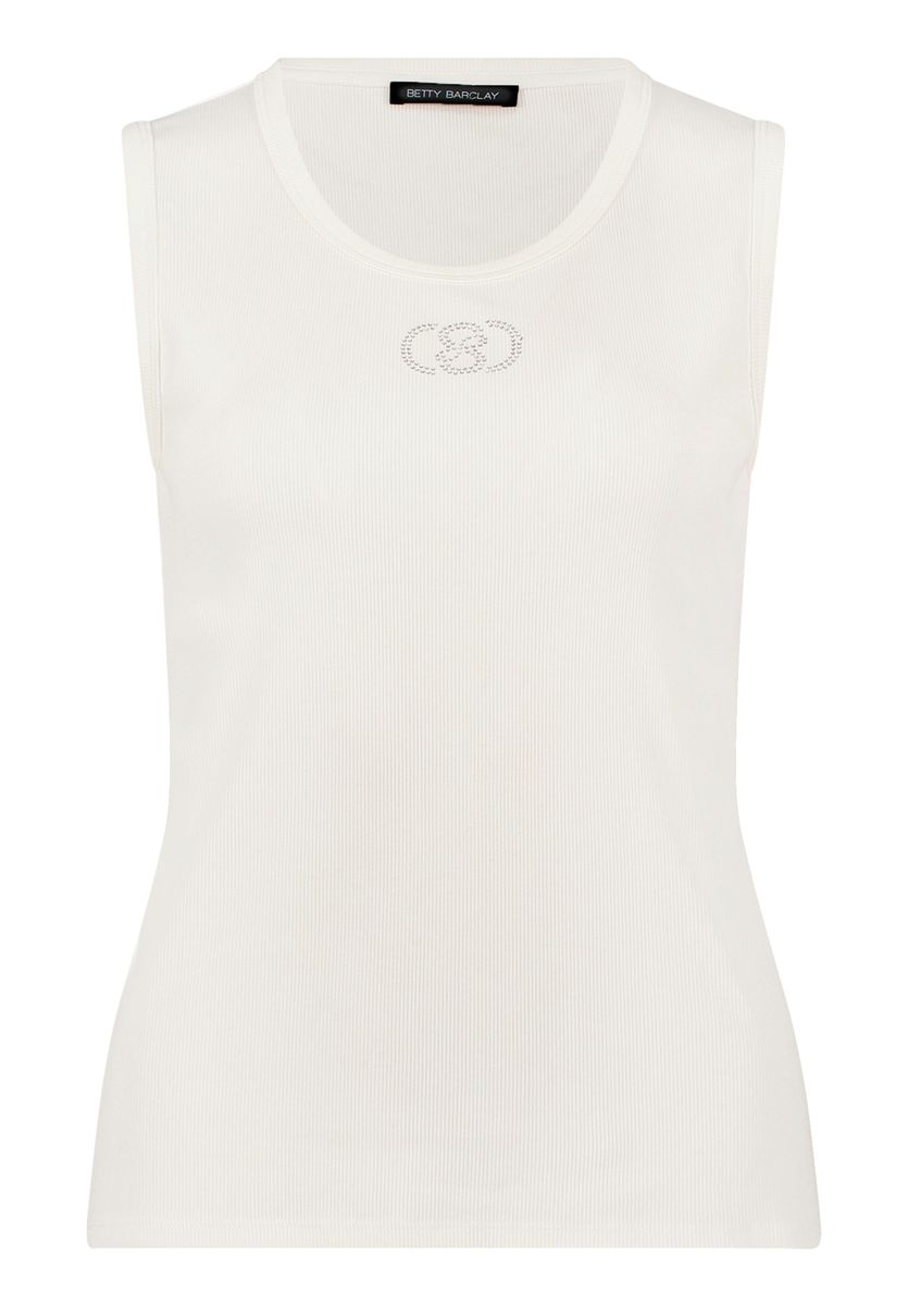 Geripptes Tanktop mit Logo