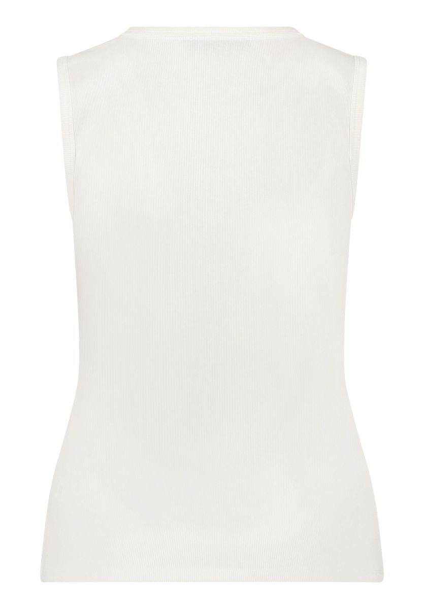Geripptes Tanktop mit Logo