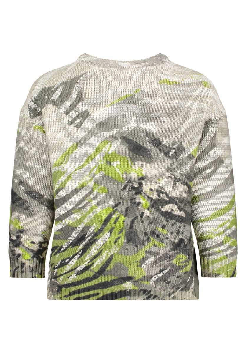 Strickpullover mit abstraktem Muster