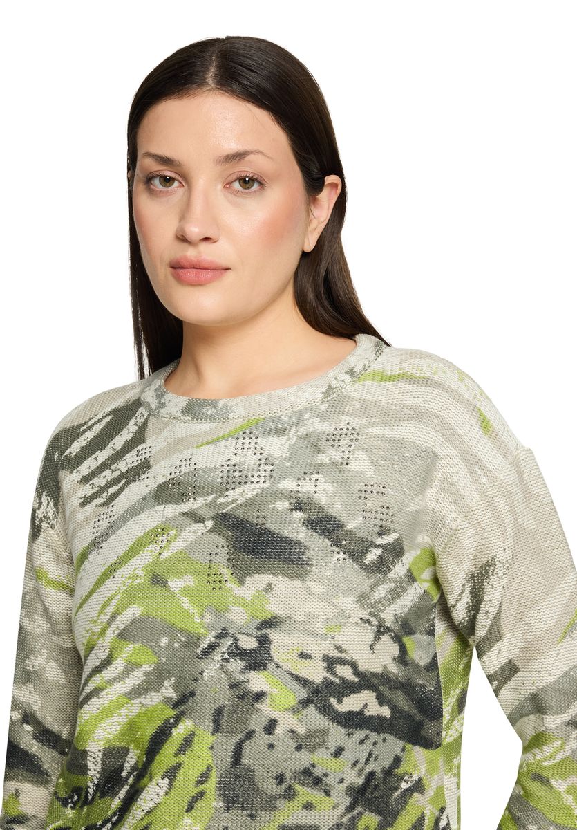 Strickpullover mit abstraktem Muster