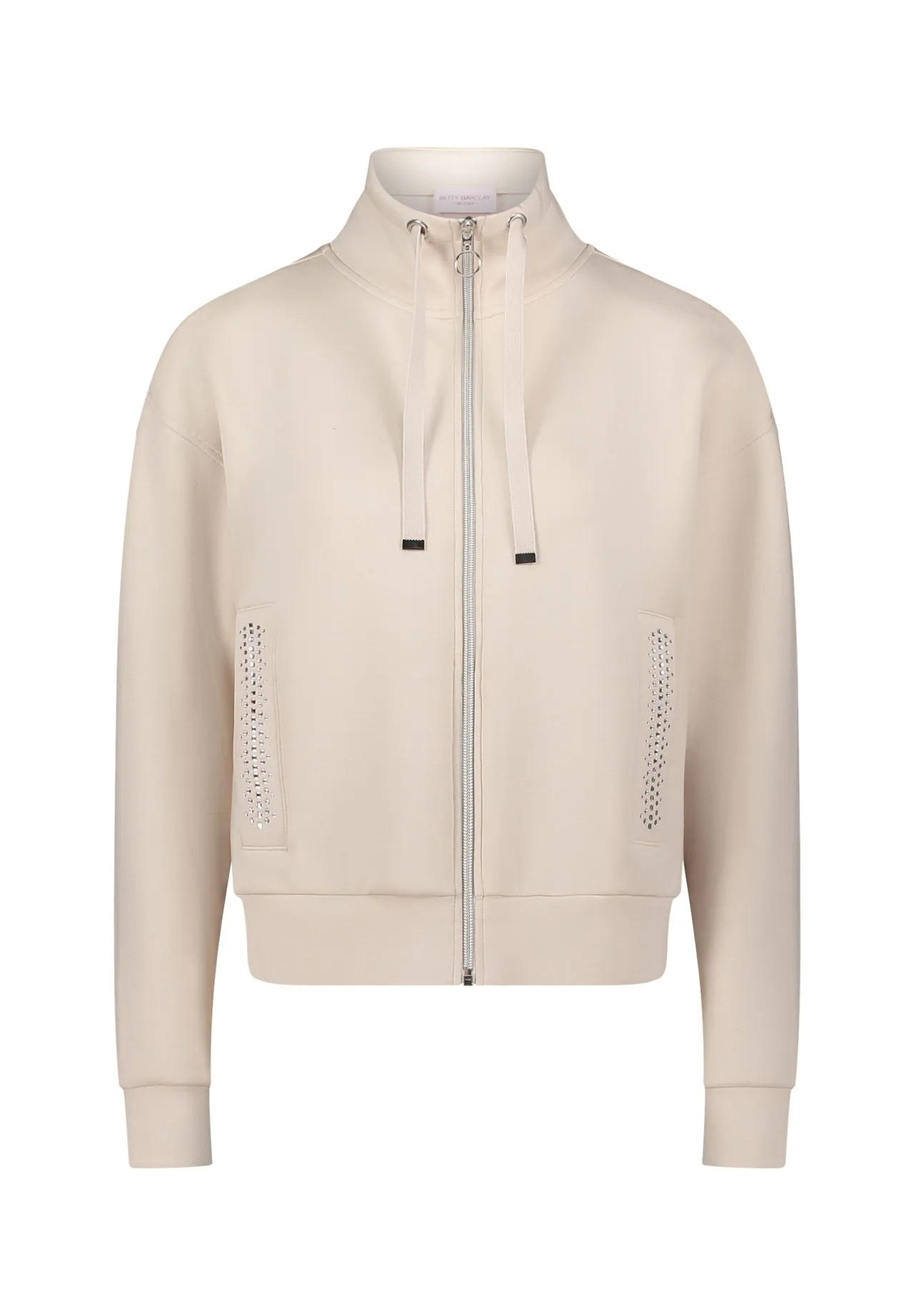 Sweatshirt-Jacke mit Reißverschluss und lockerer Passform