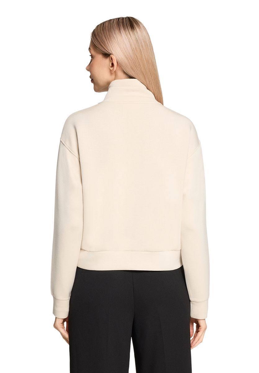 Sweatshirt-Jacke mit Reißverschluss und lockerer Passform