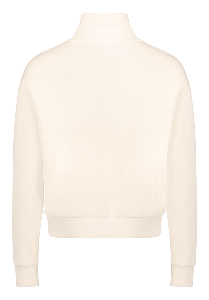 Sweatshirt-Jacke mit Reißverschluss und lockerer Passform