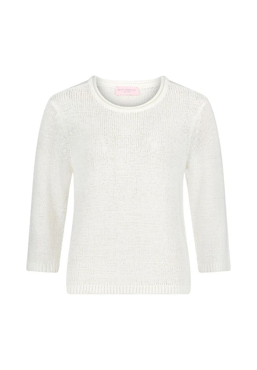 Klassischer Strickpullover mit 3/4 Ärmeln