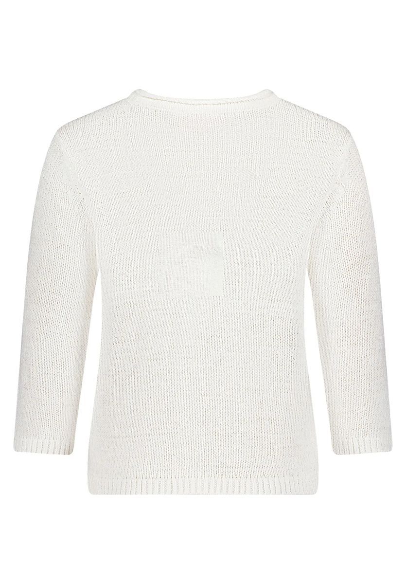 Klassischer Strickpullover mit 3/4 Ärmeln