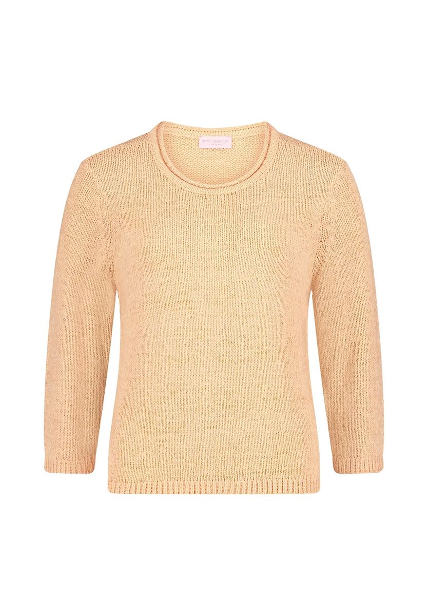 Klassischer Strickpullover mit 3/4 Ärmeln