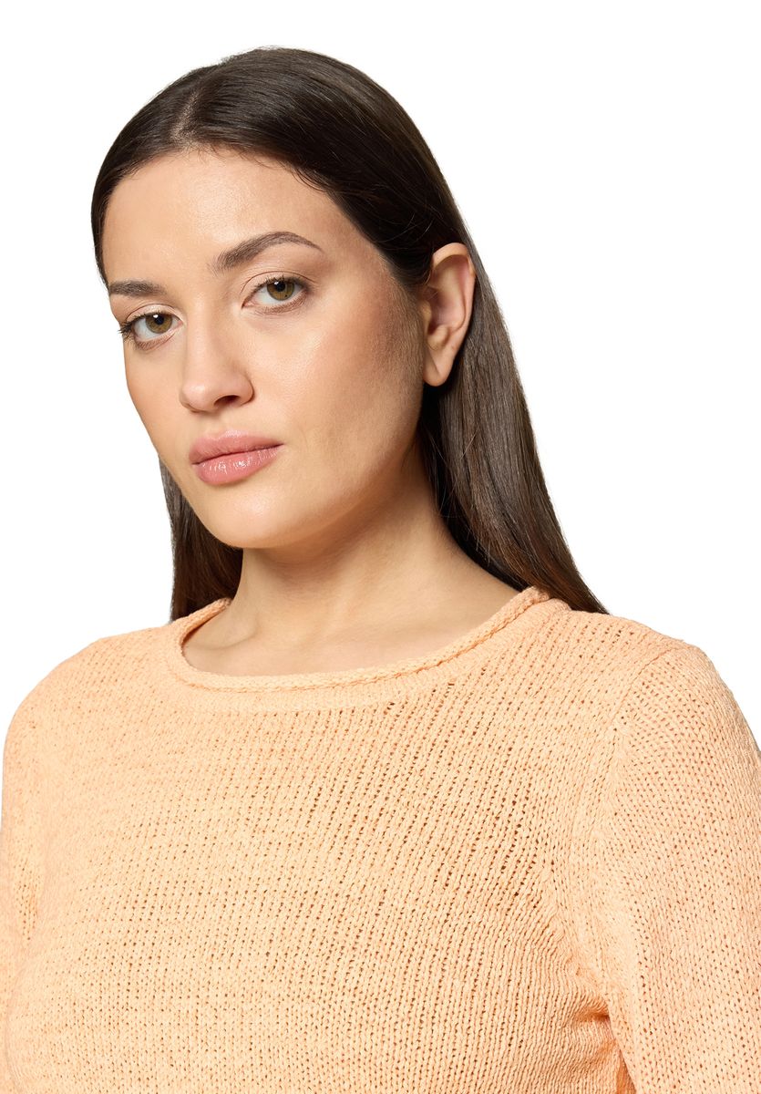 Klassischer Strickpullover mit 3/4 Ärmeln