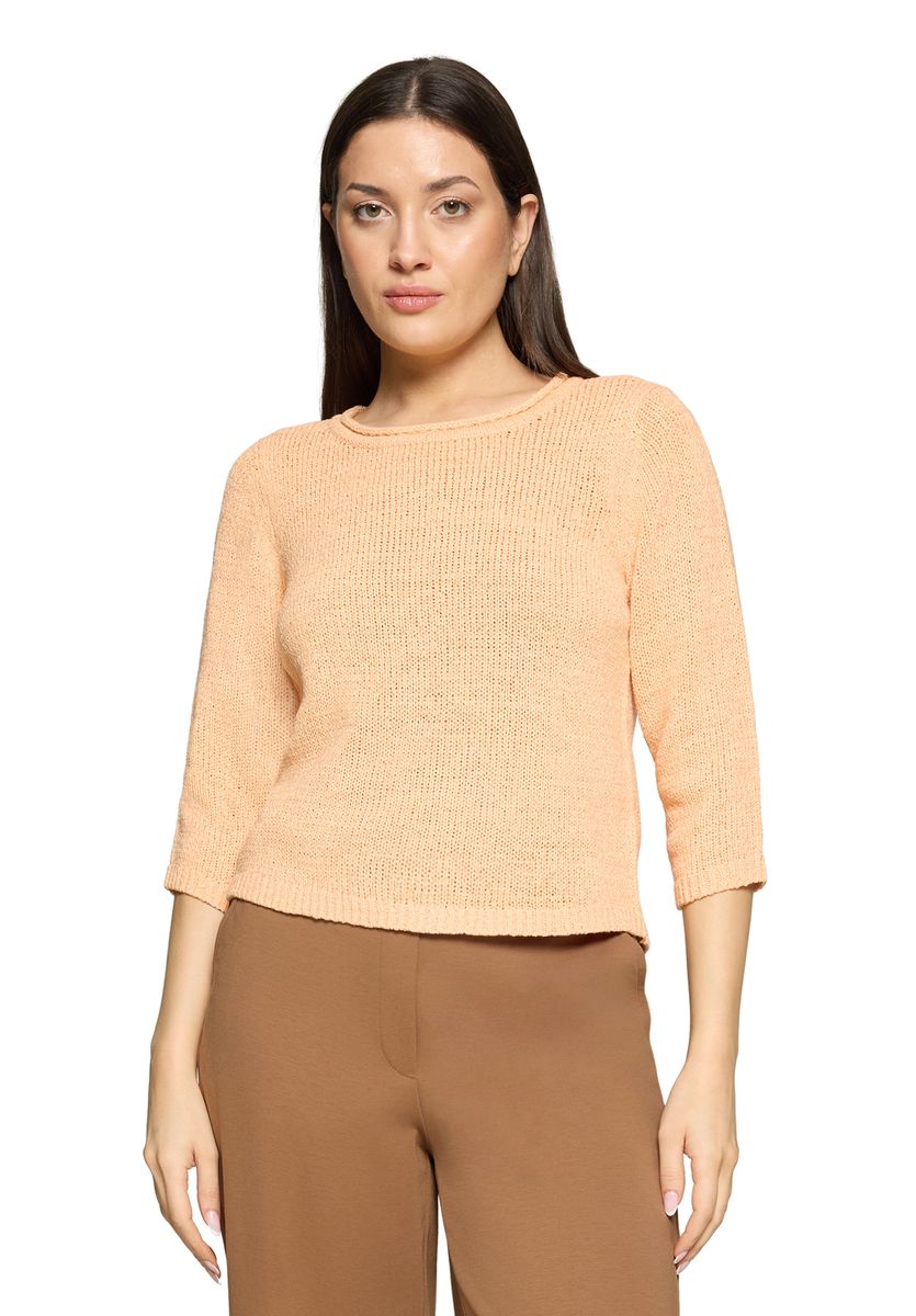 Klassischer Strickpullover mit 3/4 Ärmeln