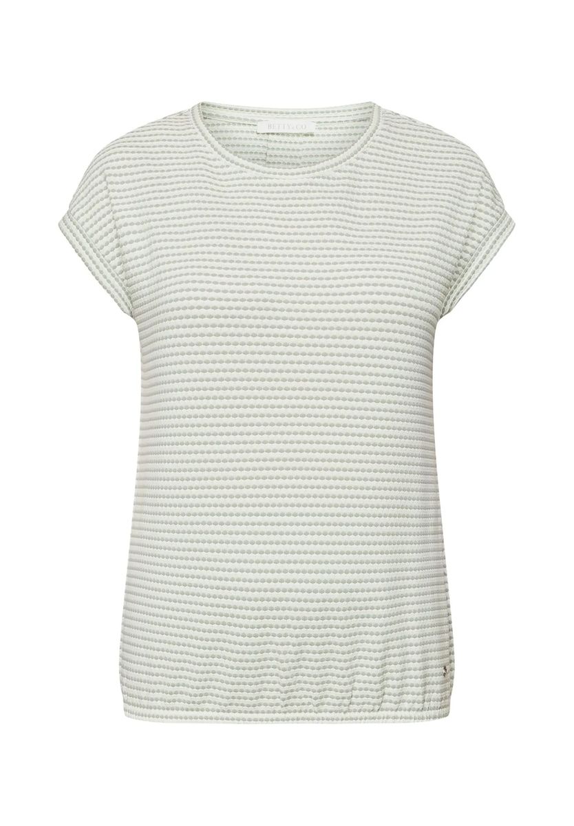 Lässiges gestreiftes T-Shirt mit Rundhalsausschnitt