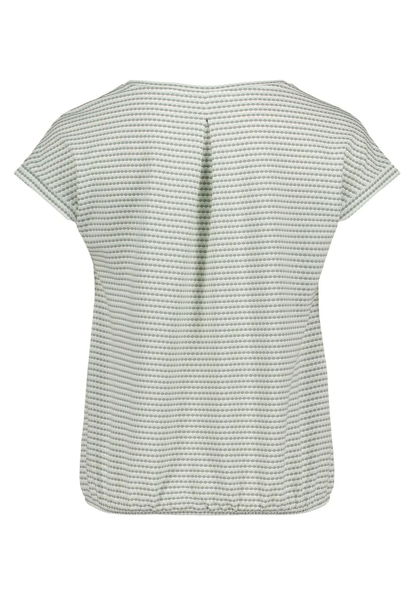 Lässiges gestreiftes T-Shirt mit Rundhalsausschnitt