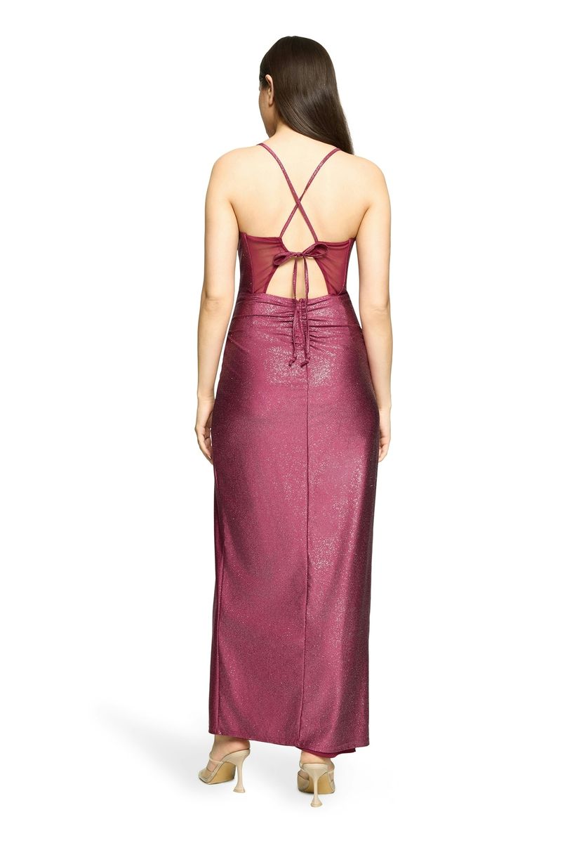 Elegantes glitzerndes Abendkleid mit Schlitz