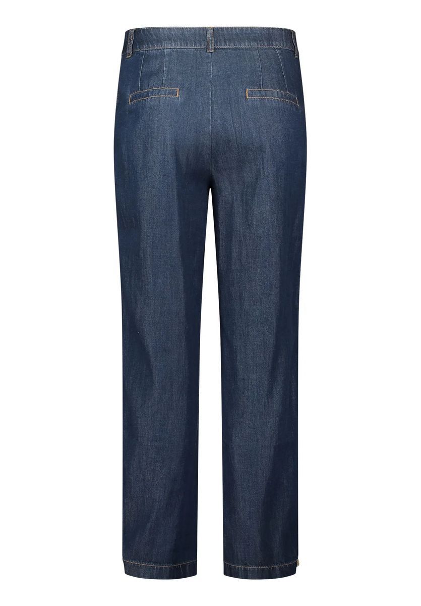 Weite Bundfalten-Jeanshose