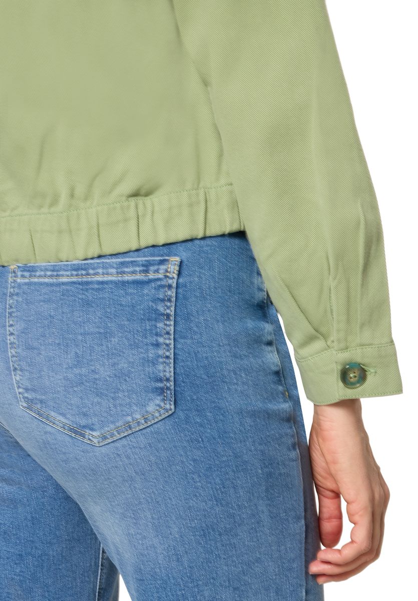 Kurzjacke aus Baumwolle mit doppelter Knopfleiste