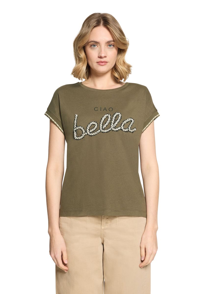 Lässiges 'Ciao Bella' Grafik-T-Shirt