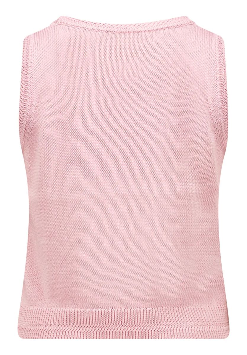 Geripptes, ärmelloses Stricktop