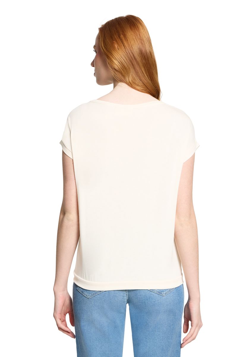 Lässiges Kurzarm-Top mit Glitzerdetails
