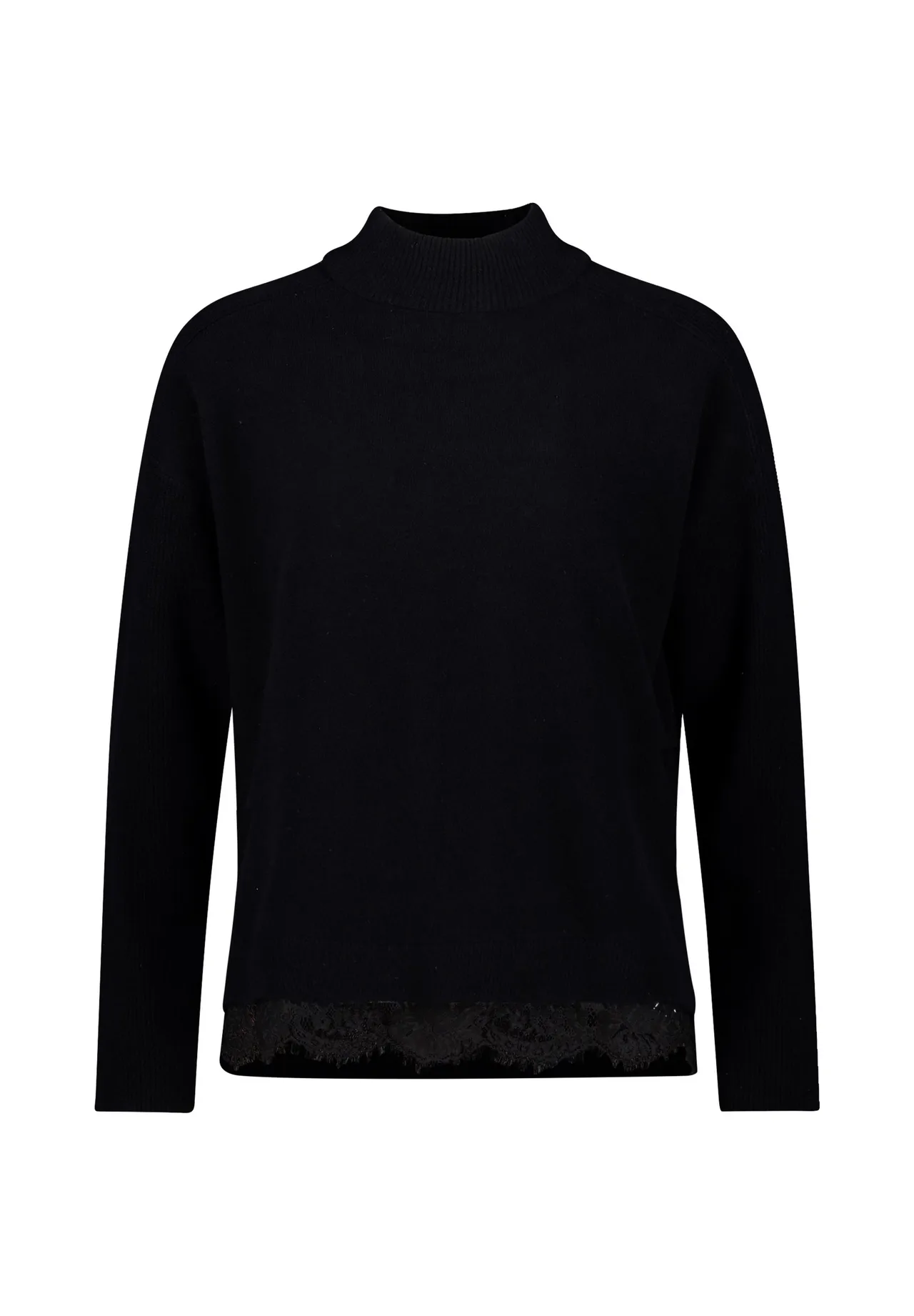 Eleganter Strickpullover mit Stehkragen