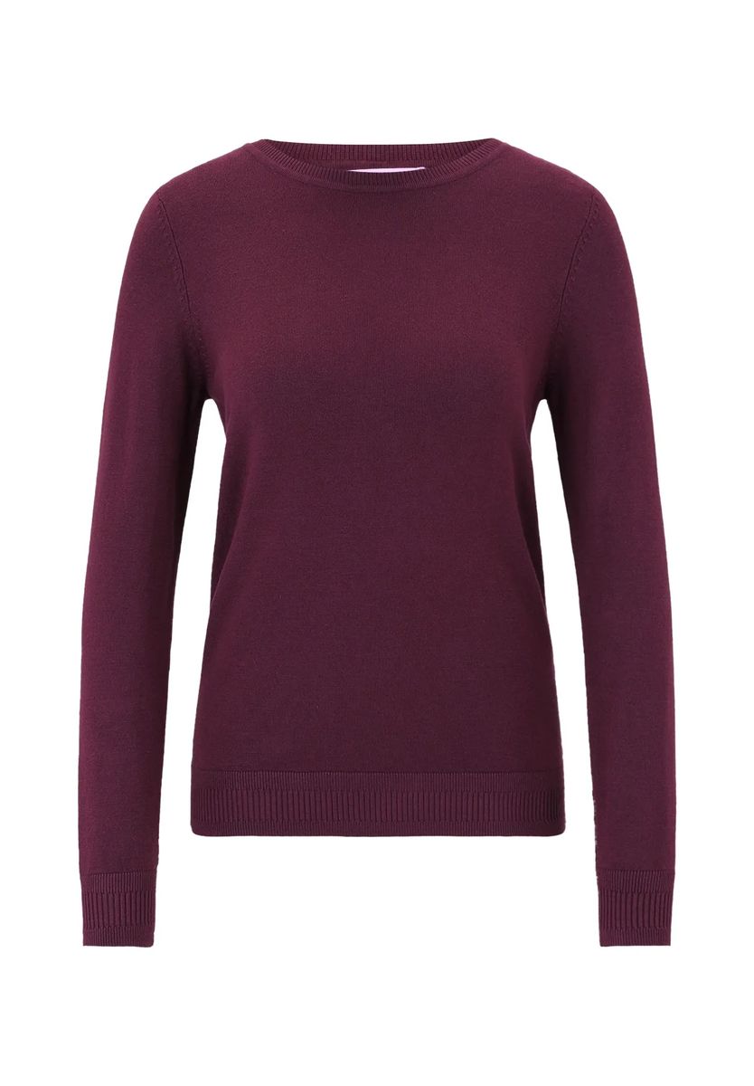 Klassischer Strickpullover mit Rundhalsausschnitt